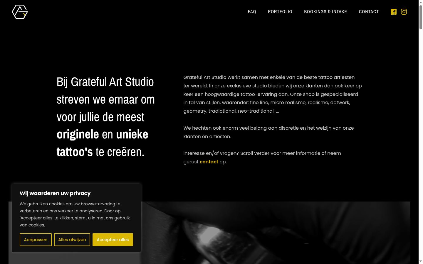Screenshot tal-banner tal-kunsens muri qabel kwalunkwe interazzjoni