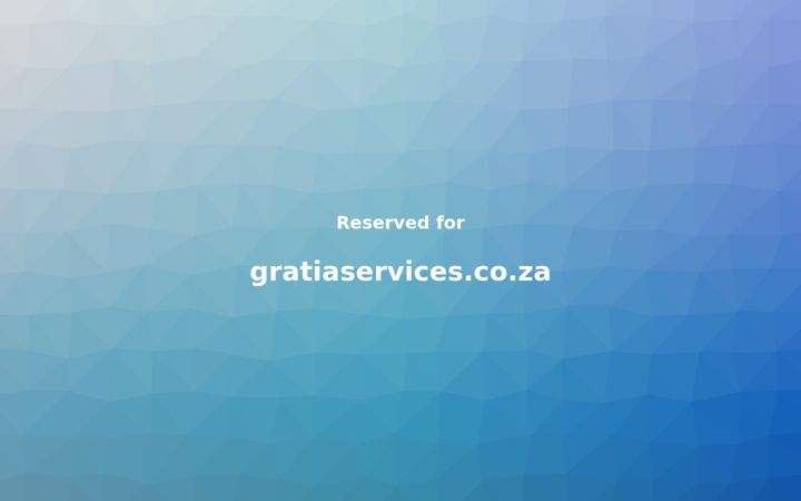 Screenshot of gratiaservices.co.za