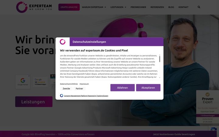 Screenshot of gratis-analyse.de