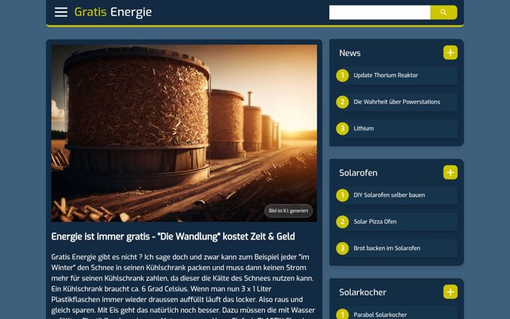 Snimka zaslona za gratis-energie.com