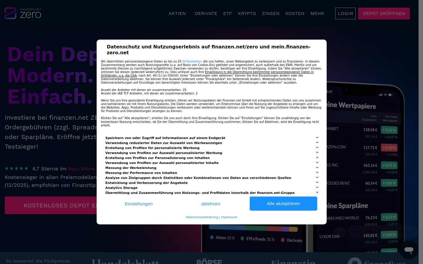 Screenshot tal-banner tal-kunsens muri qabel kwalunkwe interazzjoni