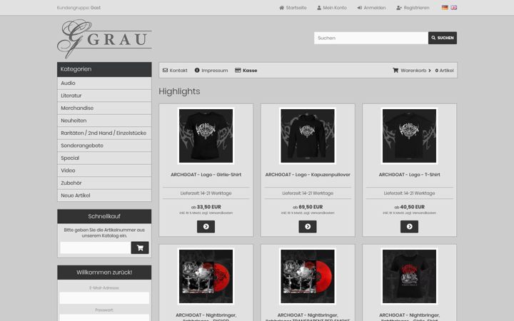 Screenshot of grau-mailorder.de