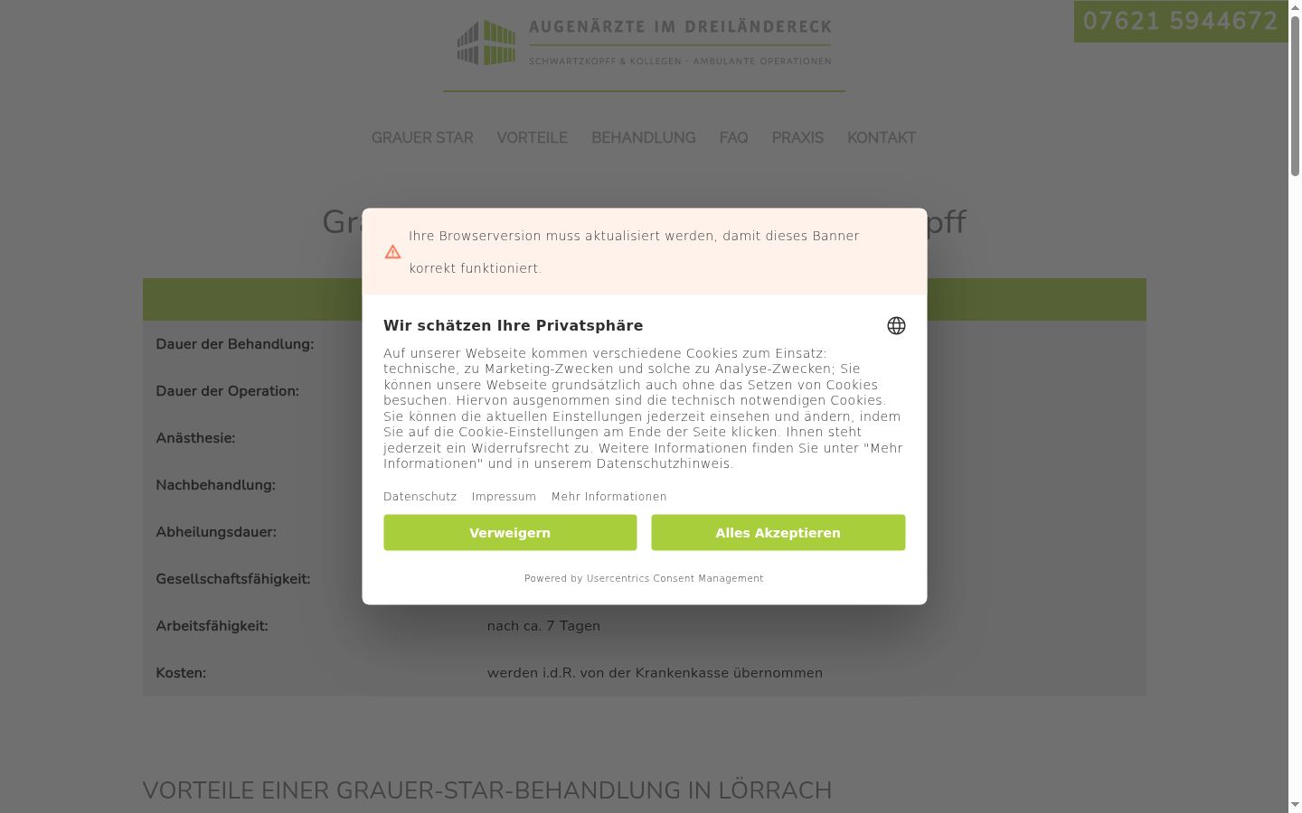 Screenshot tal-banner tal-kunsens muri qabel kwalunkwe interazzjoni