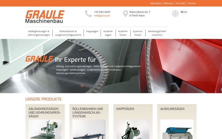 Screenshot of graule.de
