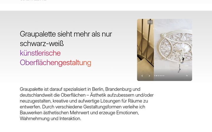 Screenshot of graupalette.eu