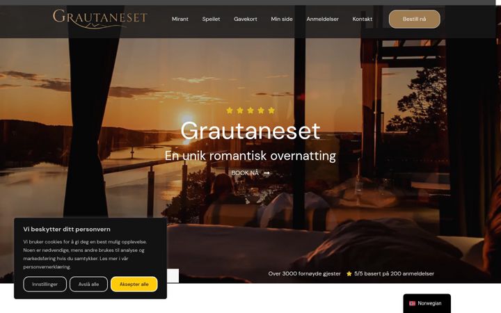 Screenshot of grautaneset.no
