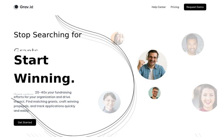 Screenshot of grav.id