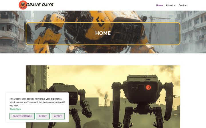Screenshot of gravedays.net
