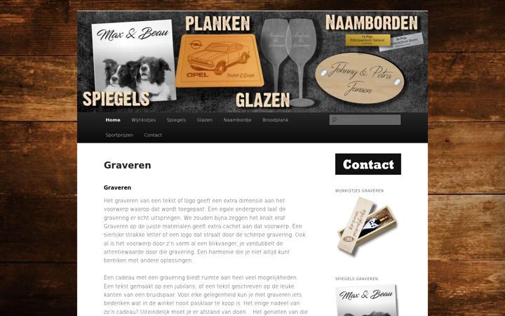 Screenshot of graveercentrum.eu