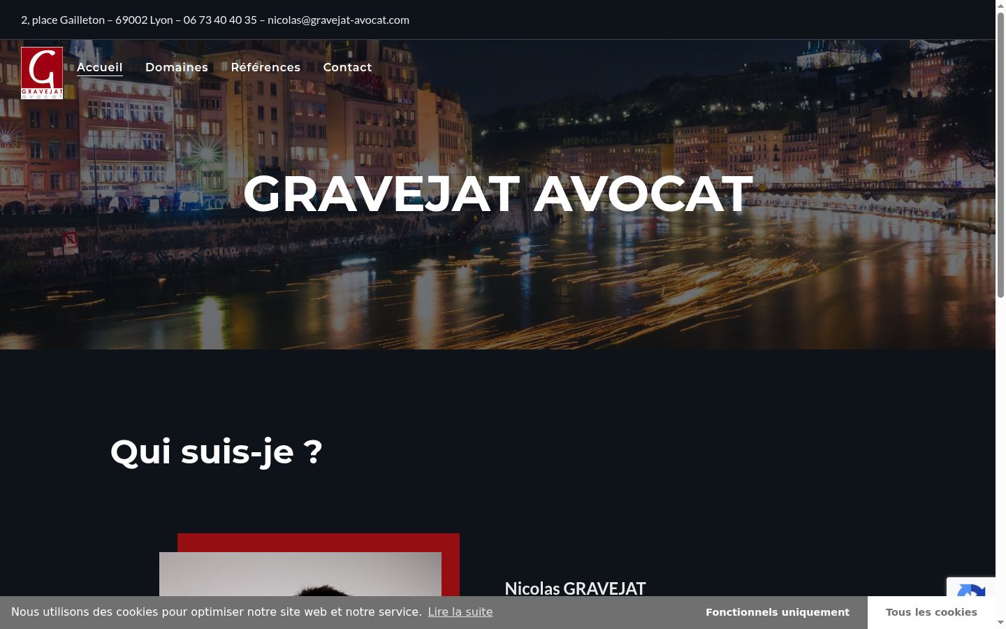 Capture d'écran de la bannière de consentement affichée avant toute interaction