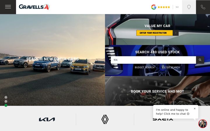 Screenshot of gravells.co.uk