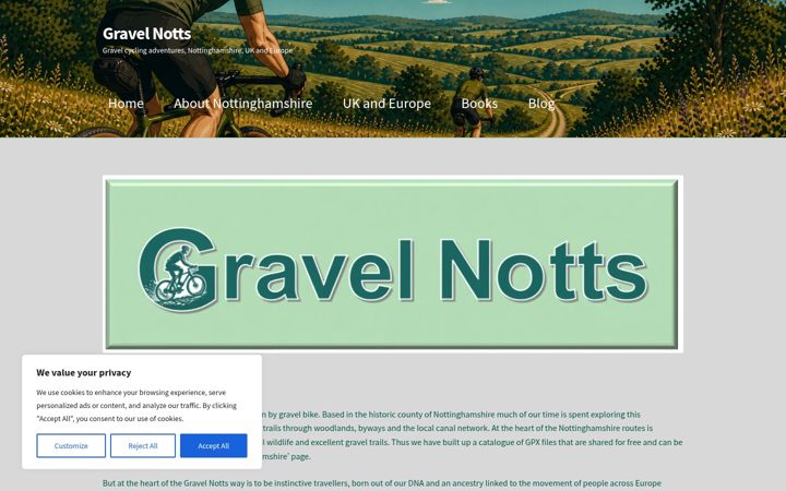 Screenshot of gravelnotts.co.uk