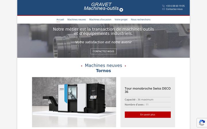 Screenshot of gravet-machinesoutils.com