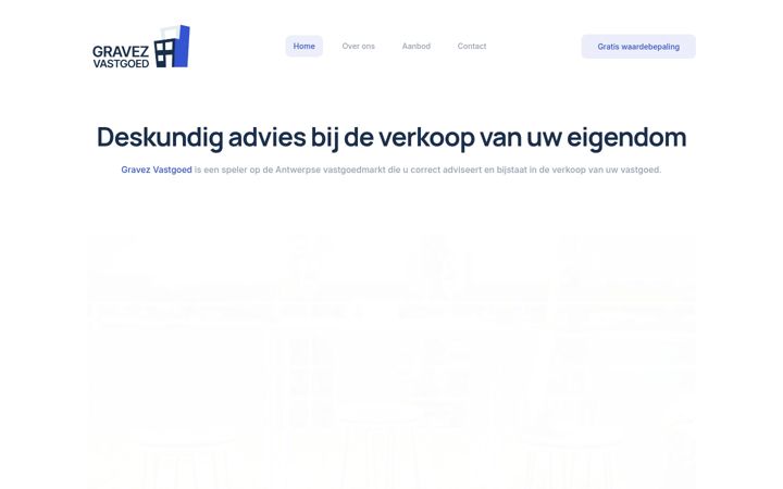 Screenshot of gravezvastgoed.be