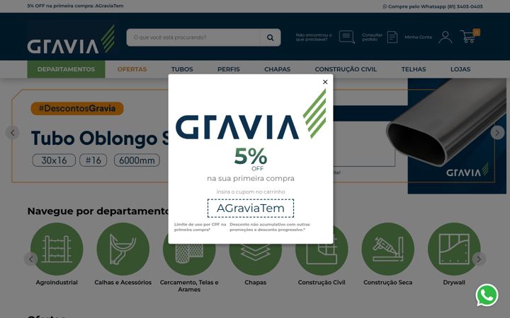 Captura de ecrã de gravia.com