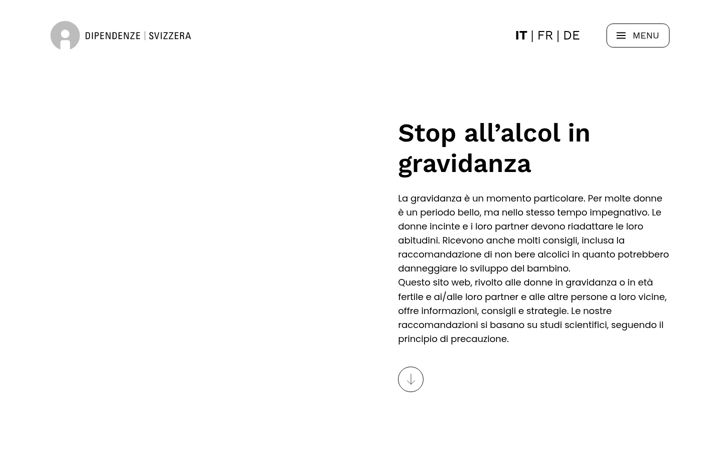Screenshot of gravidanza-senza-alcol.ch