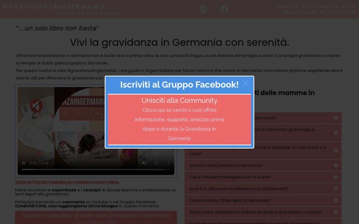Screenshot of gravidanzaingermania.de