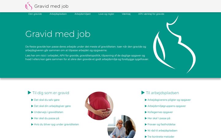 Screenshot of gravidmedjob.dk