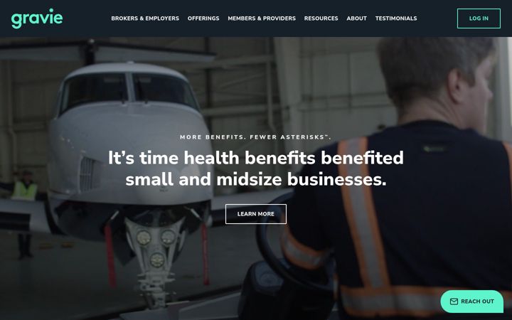 Screenshot of gravie.com