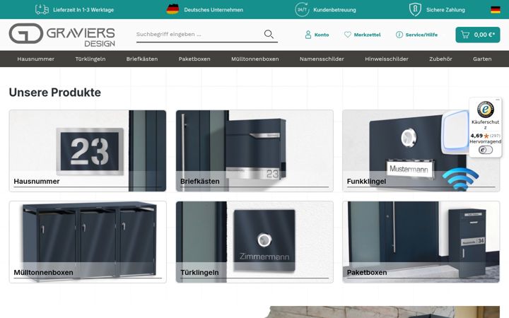 Screenshot of graviers.de
