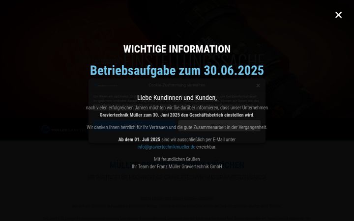 Screenshot of graviertechnikmueller.de