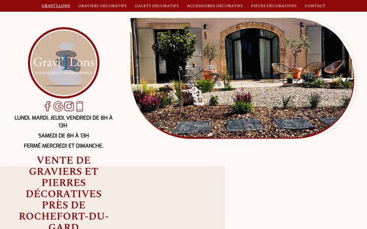 Screenshot of gravillons.fr