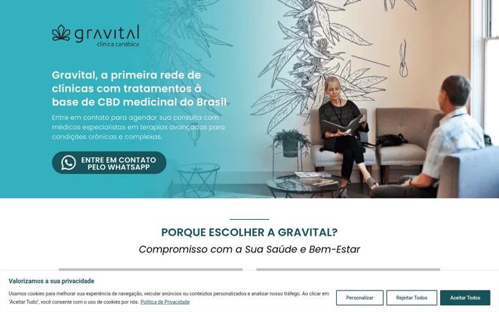 Screenshot of gravitalclinic.com
