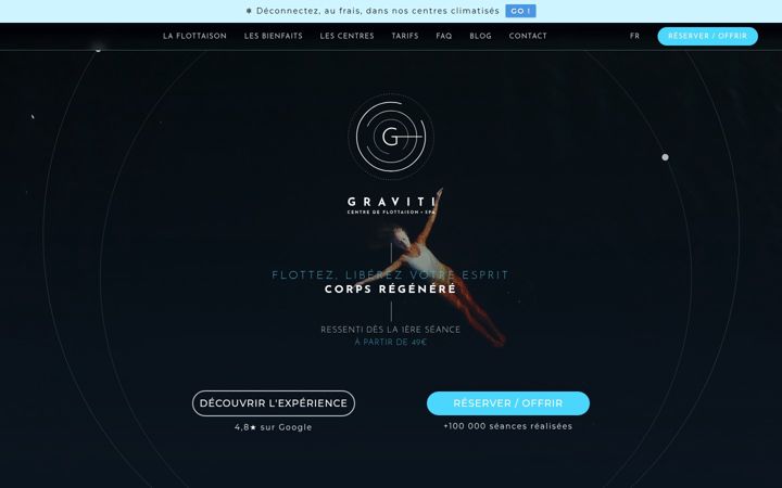 Screenshot of graviti.fr