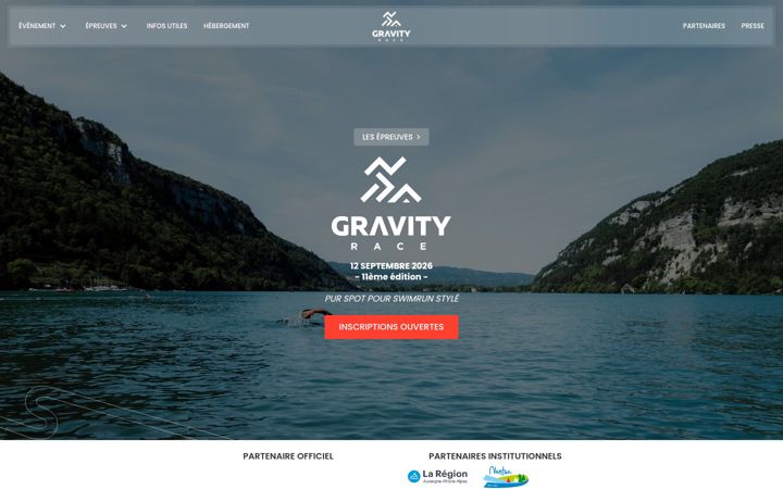 Screenshot of gravity-race.fr