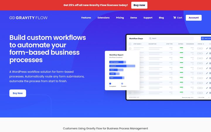 Screenshot of gravityflow.io