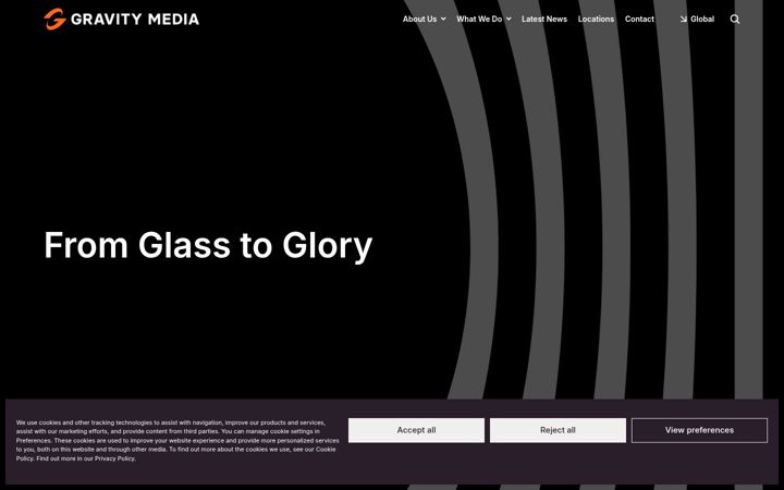 Screenshot of gravitymedia.com