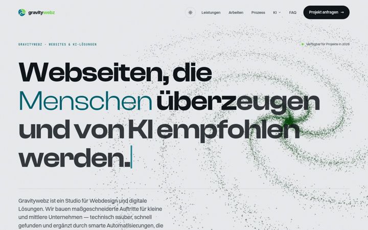Screenshot of gravitywebz.de