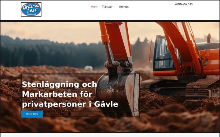 Screenshot of gravolastgavle.se