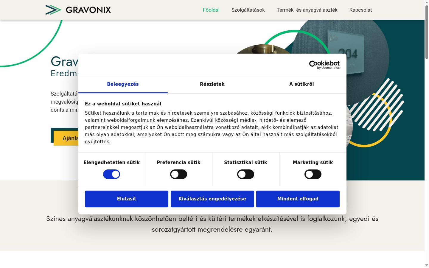 Posnetek zaslona pasice za privolitev, prikazane pred kakršno koli interakcijo