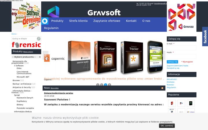 Screenshot of gravsoft.pl