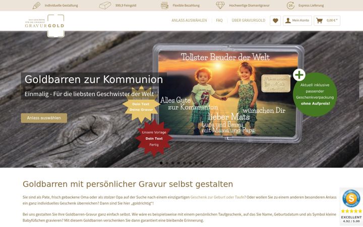 Screenshot of gravur-gold.de