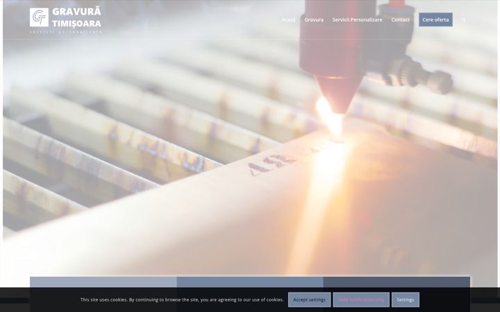 Screenshot of gravuratimisoara.ro