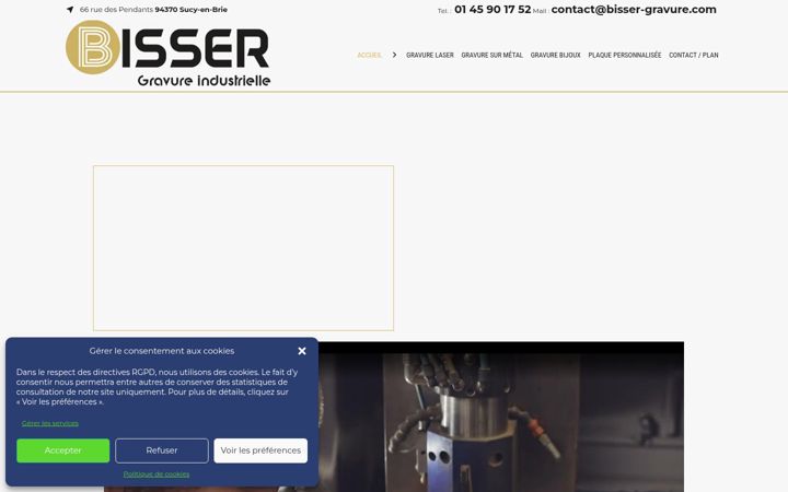 Screenshot of gravure-bisser.com
