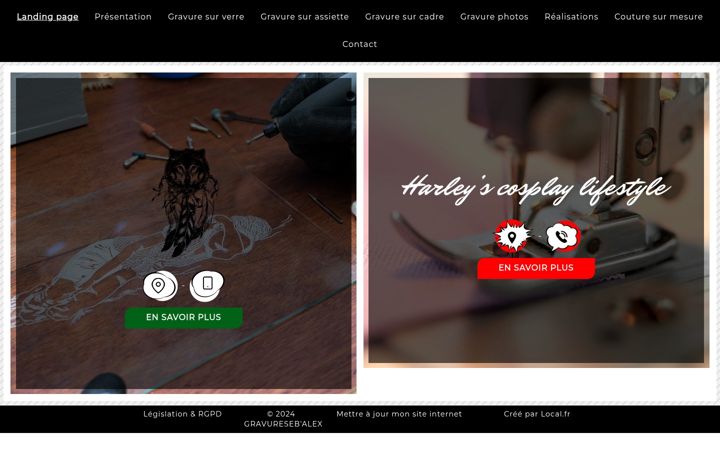 Screenshot of gravuresebalex.fr