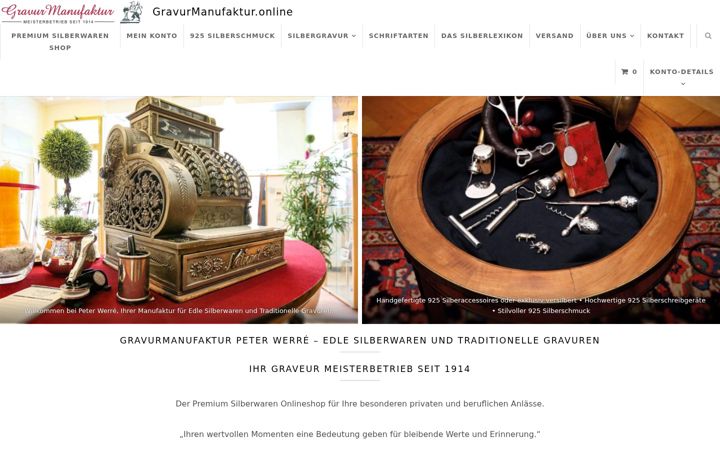 Screenshot of gravurmanufaktur.online