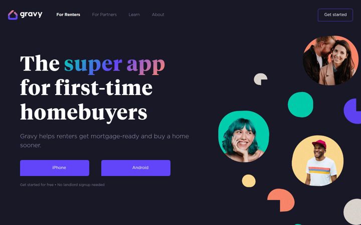 Screenshot of gravy.co