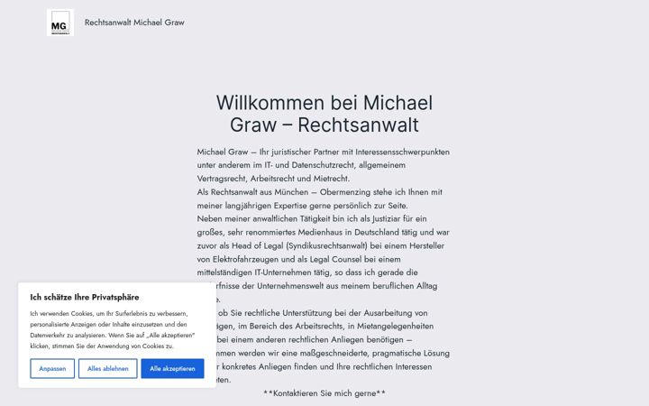 Screenshot of graw-rechtsanwalt.de