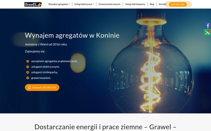 Screenshot of grawel.pl