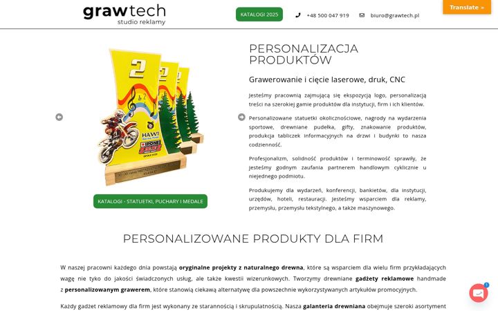 Screenshot di grawtech.pl