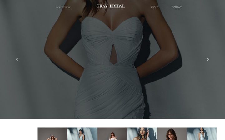 Screenshot of graybridal.com