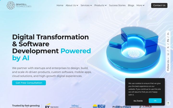 Screenshot of graycelltech.com