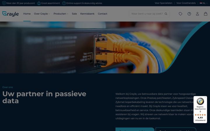 Screenshot of grayle.com