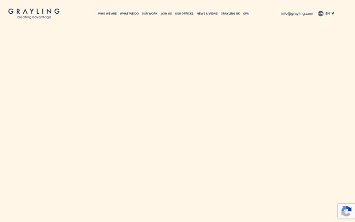 Screenshot of grayling.com