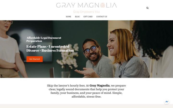 Snímek obrazovky graymagnolia.com