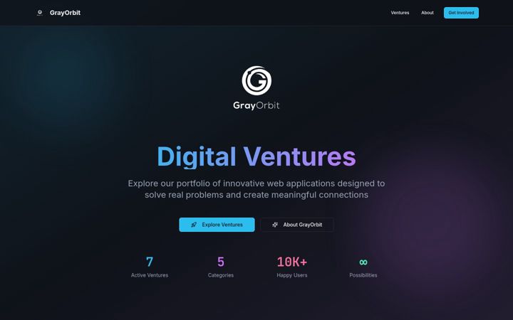 Screenshot of grayorbit.com